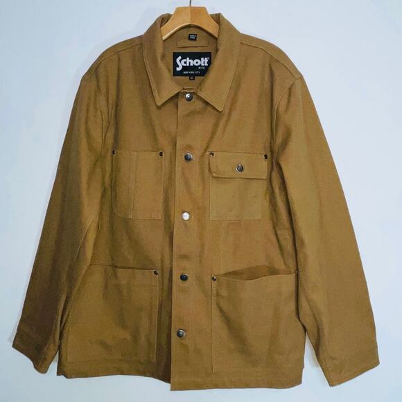 Schott New York City Cotton Canvas Chore Jacket - Men's Size XL - 100% Cotton - Picture 1 of 12